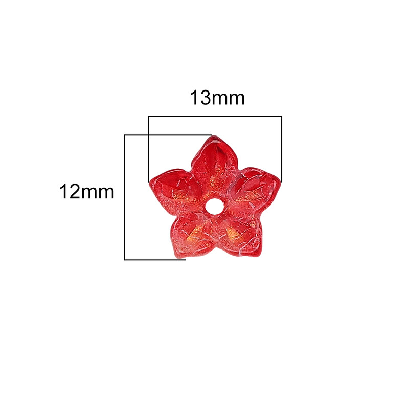 10kom staklenih perli, šiljastih cvjetnih perli, ručni DIY za izradu narukvica za par, ogrlica, naušnica, dodataka, materijala