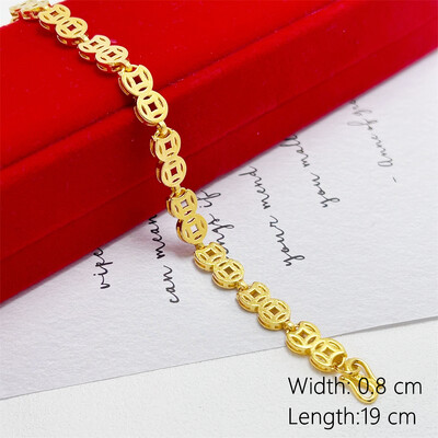 Sieviešu rokas rokassprādzes Zelta Krāsa Itāļu Wide Link Ķēde Rokas aproce Pulsera Vintage Juvelierizstrādājumi Aksesuāri ballīšu dāvanas