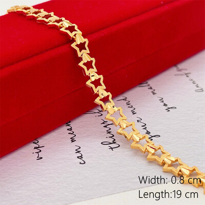 Sieviešu rokas rokassprādzes Zelta Krāsa Itāļu Wide Link Ķēde Rokas aproce Pulsera Vintage Juvelierizstrādājumi Aksesuāri ballīšu dāvanas