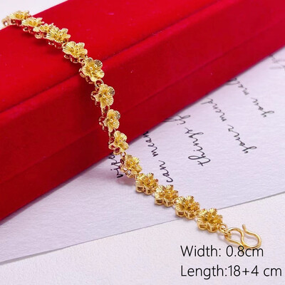 Sieviešu rokas rokassprādzes Zelta Krāsa Itāļu Wide Link Ķēde Rokas aproce Pulsera Vintage Juvelierizstrādājumi Aksesuāri ballīšu dāvanas