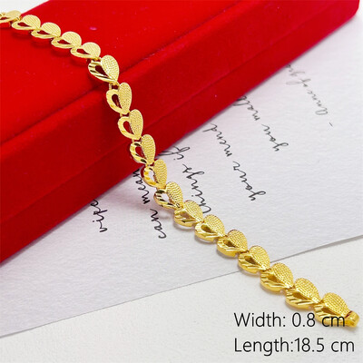 Sieviešu rokas rokassprādzes Zelta Krāsa Itāļu Wide Link Ķēde Rokas aproce Pulsera Vintage Juvelierizstrādājumi Aksesuāri ballīšu dāvanas