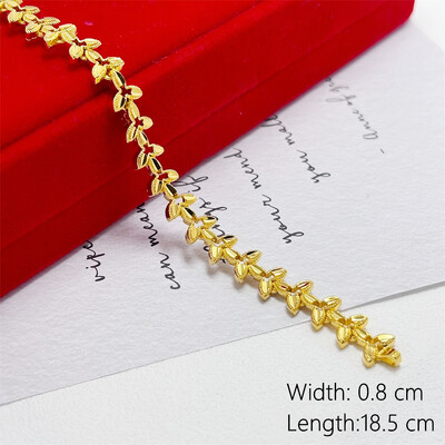 Sieviešu rokas rokassprādzes Zelta Krāsa Itāļu Wide Link Ķēde Rokas aproce Pulsera Vintage Juvelierizstrādājumi Aksesuāri ballīšu dāvanas