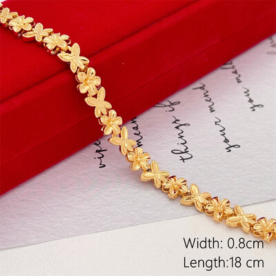 Sieviešu rokas rokassprādzes Zelta Krāsa Itāļu Wide Link Ķēde Rokas aproce Pulsera Vintage Juvelierizstrādājumi Aksesuāri ballīšu dāvanas