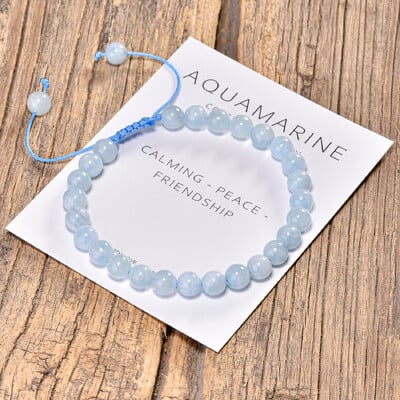 6 mm Bohemia Moonstone náramok pre ženy s prírodným drahokamom, karneolovými korálkami, kryštálmi, liečivými nastaviteľnými pletenými lanovými náramkami