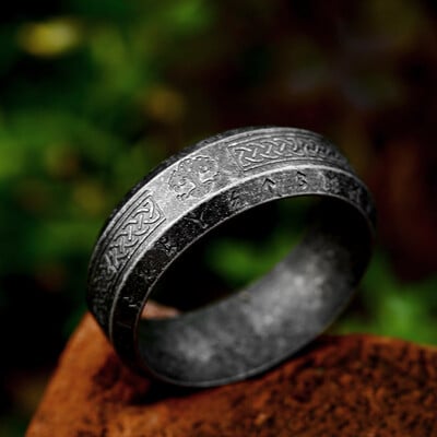 Vintage severské prstene s Yggdrasilom a vikingským stromom života pre mužov a ženy z nehrdzavejúcej ocele, keltský uzol, runový prsteň, amulet, veľkoobchod s šperkami