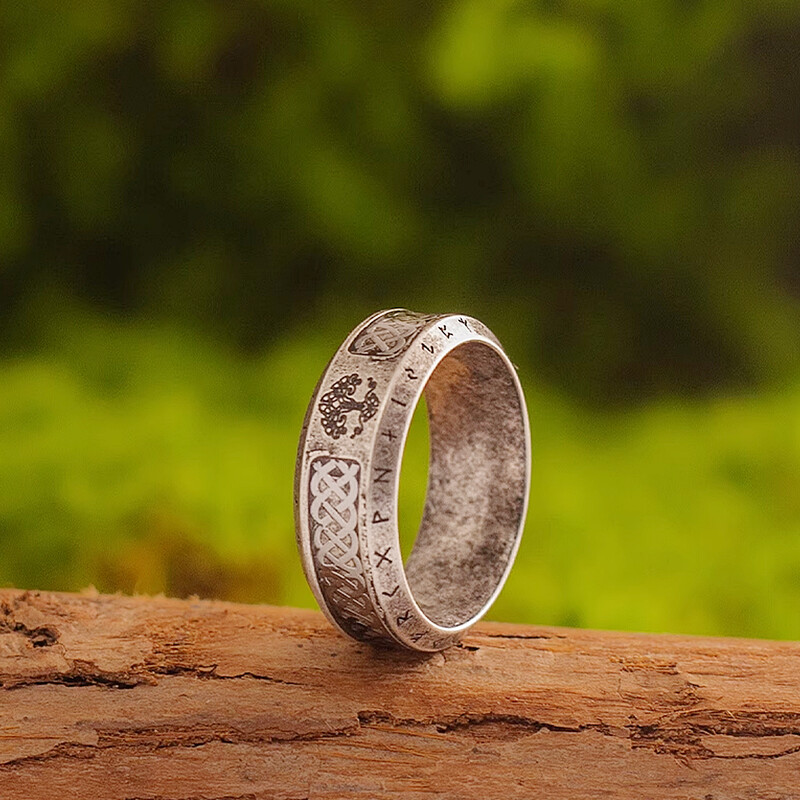 Vintage severské prstene s Yggdrasilom a vikingským stromom života pre mužov a ženy z nehrdzavejúcej ocele, keltský uzol, runový prsteň, amulet, veľkoobchod s šperkami