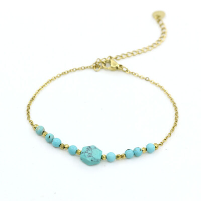 Természetes kőből készült hematit karkötő nőknek Divatos arany rozsdamentes acél ékszer buli esküvői luxus ajándék szett kézimunka