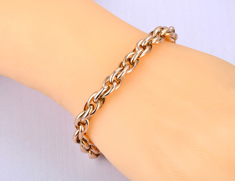 JeeMango Hiphop/Rock Narukvica s šarmom od nehrđajućeg čelika od titana, narukvica za žene, muškarce, boemski lanac i karike, nakit JB21121