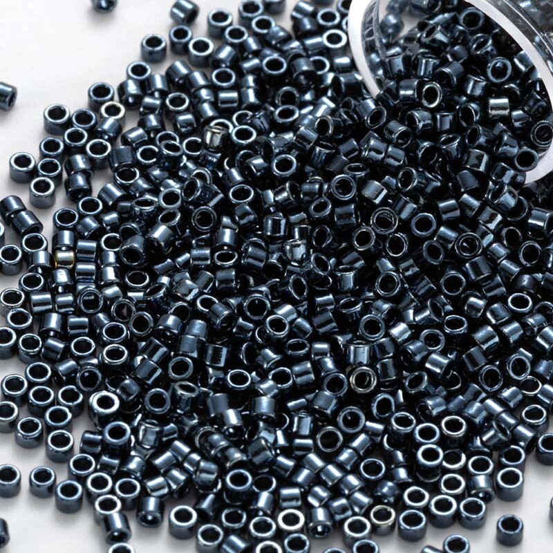 Mărgele de sticlă MKU japoneze, culori metalice, mărgele de sticlă libere de 2 mm, 10 g/20 g/30 g pentru cercei de bricolaj, creativitate, lucrare manuală.