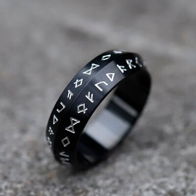 2024 NOVÉ pánske prstene z nehrdzavejúcej ocele 316L, retro Odinova vikingská runa pre tínedžerov, amulet, módny darček, šperky, doprava zdarma
