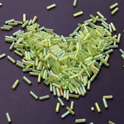 Krāsainas 300 gab. Sēklu krelles 11/0 Cauruļu krelles 2x6mm Stikla sēklu krelles DIY rotaslietu izgatavošanai Sieviešu apģērbu aksesuāri