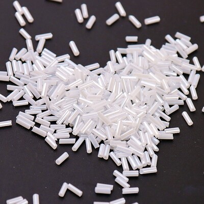 Krāsainas 300 gab. Sēklu krelles 11/0 Cauruļu krelles 2x6mm Stikla sēklu krelles DIY rotaslietu izgatavošanai Sieviešu apģērbu aksesuāri