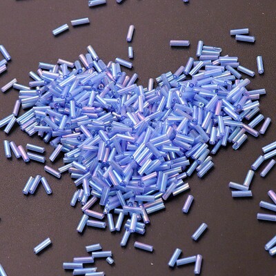 Krāsainas 300 gab. Sēklu krelles 11/0 Cauruļu krelles 2x6mm Stikla sēklu krelles DIY rotaslietu izgatavošanai Sieviešu apģērbu aksesuāri