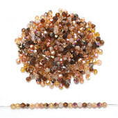 200 komada 4 mm smeđe fasetirane staklene bikonusne kristalne perle za DIY izradu nakita Ručno izrađena narukvica Narukvica Naušnica Dekoracija odjeće