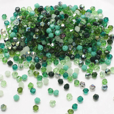 200 komada 4 mm smeđe fasetirane staklene bikonusne kristalne perle za DIY izradu nakita Ručno izrađena narukvica Narukvica Naušnica Dekoracija odjeće