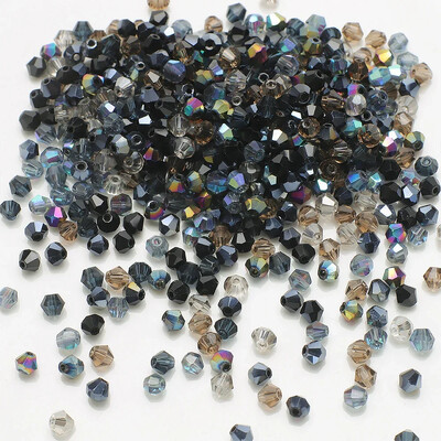 200 komada 4 mm smeđe fasetirane staklene bikonusne kristalne perle za DIY izradu nakita Ručno izrađena narukvica Narukvica Naušnica Dekoracija odjeće