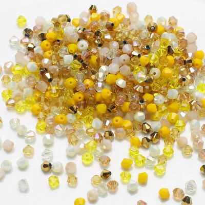 200 komada 4 mm smeđe fasetirane staklene bikonusne kristalne perle za DIY izradu nakita Ručno izrađena narukvica Narukvica Naušnica Dekoracija odjeće