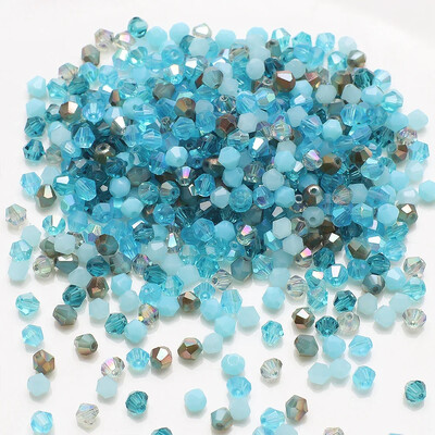 200 komada 4 mm smeđe fasetirane staklene bikonusne kristalne perle za DIY izradu nakita Ručno izrađena narukvica Narukvica Naušnica Dekoracija odjeće