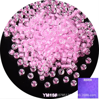 10 g viendabīga izmēra gaišas krelles, kas spīd tumšā stikla sēklu pērlītes adatu darbam DIY auskaru rotaslietu izgatavošana 4mm 6/0