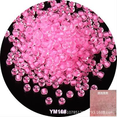 10 g viendabīga izmēra gaišas krelles, kas spīd tumšā stikla sēklu pērlītes adatu darbam DIY auskaru rotaslietu izgatavošana 4mm 6/0