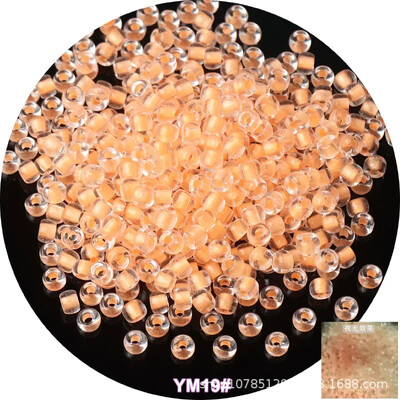 10 g viendabīga izmēra gaišas krelles, kas spīd tumšā stikla sēklu pērlītes adatu darbam DIY auskaru rotaslietu izgatavošana 4mm 6/0