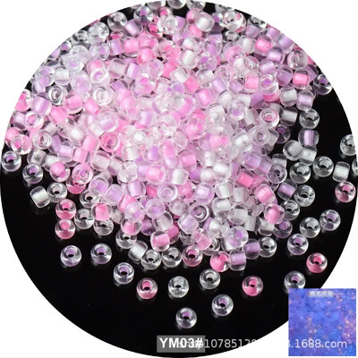 10 g viendabīga izmēra gaišas krelles, kas spīd tumšā stikla sēklu pērlītes adatu darbam DIY auskaru rotaslietu izgatavošana 4mm 6/0