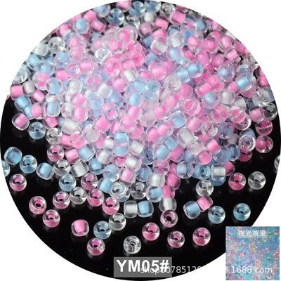 10 g viendabīga izmēra gaišas krelles, kas spīd tumšā stikla sēklu pērlītes adatu darbam DIY auskaru rotaslietu izgatavošana 4mm 6/0