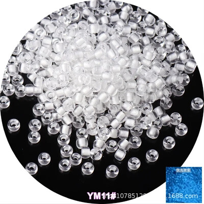 10 g viendabīga izmēra gaišas krelles, kas spīd tumšā stikla sēklu pērlītes adatu darbam DIY auskaru rotaslietu izgatavošana 4mm 6/0