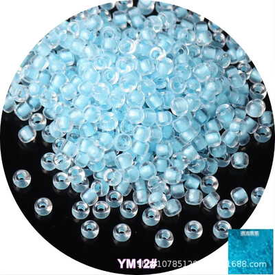 10 g viendabīga izmēra gaišas krelles, kas spīd tumšā stikla sēklu pērlītes adatu darbam DIY auskaru rotaslietu izgatavošana 4mm 6/0