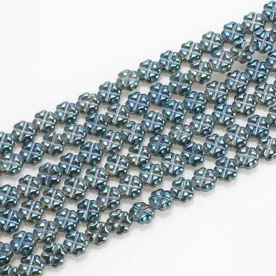 50 db/tétel Kristálykereszt medál 8 mm-es üveg virágszirom gyöngyök színes ékszerkészítéshez barkácsolás ruhakiegészítők nagykereskedelme