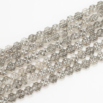 50 db/tétel Kristálykereszt medál 8 mm-es üveg virágszirom gyöngyök színes ékszerkészítéshez barkácsolás ruhakiegészítők nagykereskedelme