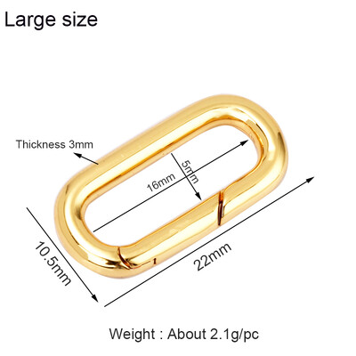 Benyomható kapuzár ovális ékszerkapocs Arany ezüst fekete rózsa arany tolókapucsat, tavaszi kapukapocs NAGYKERESKEDELMI kellékek K11