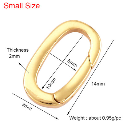 Benyomható kapuzár ovális ékszerkapocs Arany ezüst fekete rózsa arany tolókapucsat, tavaszi kapukapocs NAGYKERESKEDELMI kellékek K11