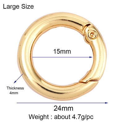 Benyomható kapuzár ovális ékszerkapocs Arany ezüst fekete rózsa arany tolókapucsat, tavaszi kapukapocs NAGYKERESKEDELMI kellékek K11