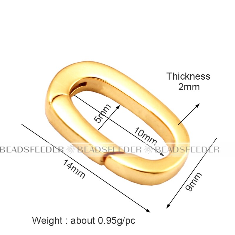 Benyomható kapuzár ovális ékszerkapocs Arany ezüst fekete rózsa arany tolókapucsat, tavaszi kapukapocs NAGYKERESKEDELMI kellékek K11