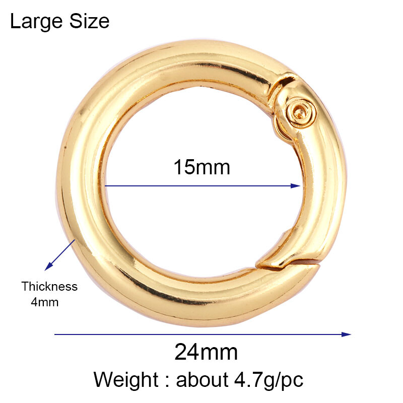 Benyomható kapuzár ovális ékszerkapocs Arany ezüst fekete rózsa arany tolókapucsat, tavaszi kapukapocs NAGYKERESKEDELMI kellékek K11