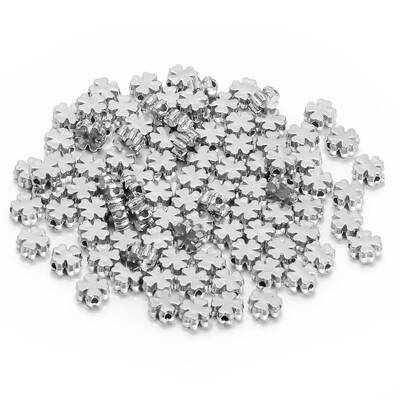 100/200 ks 6/8 mm zmiešaných farieb v tvare listu, plastové CCB korálky, dištančné korálky pre remeselné výrobky, výrobu náramkov, DIY doplnkov