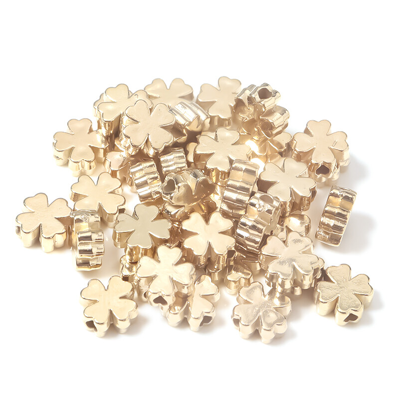 100/200 ks 6/8 mm zmiešaných farieb v tvare listu, plastové CCB korálky, dištančné korálky pre remeselné výrobky, výrobu náramkov, DIY doplnkov