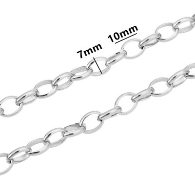 1 méter rozsdamentes acél nagy nehéz vaskos Hip Hop punk link arany színű láncok barkács ékszerek anyagok kézzel készített nyaklánc karkötők