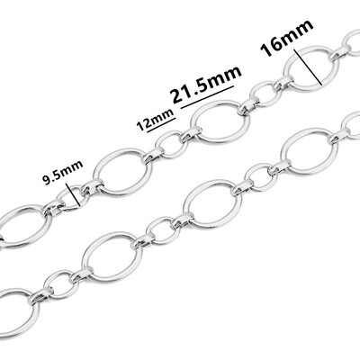 1 méter rozsdamentes acél nagy nehéz vaskos Hip Hop punk link arany színű láncok barkács ékszerek anyagok kézzel készített nyaklánc karkötők