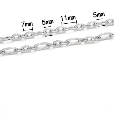 1 méter rozsdamentes acél nagy nehéz vaskos Hip Hop punk link arany színű láncok barkács ékszerek anyagok kézzel készített nyaklánc karkötők