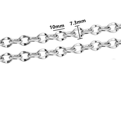 1 méter rozsdamentes acél nagy nehéz vaskos Hip Hop punk link arany színű láncok barkács ékszerek anyagok kézzel készített nyaklánc karkötők