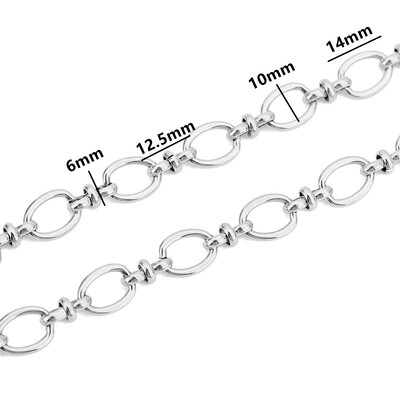 1 méter rozsdamentes acél nagy nehéz vaskos Hip Hop punk link arany színű láncok barkács ékszerek anyagok kézzel készített nyaklánc karkötők