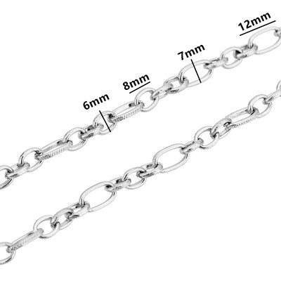 1 méter rozsdamentes acél nagy nehéz vaskos Hip Hop punk link arany színű láncok barkács ékszerek anyagok kézzel készített nyaklánc karkötők