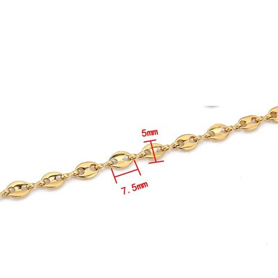 1 méter rozsdamentes acél nagy nehéz vaskos Hip Hop punk link arany színű láncok barkács ékszerek anyagok kézzel készített nyaklánc karkötők