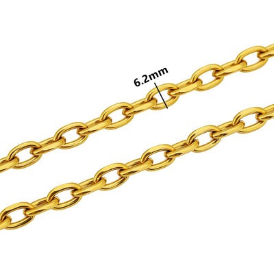 1 méter rozsdamentes acél nagy nehéz vaskos Hip Hop punk link arany színű láncok barkács ékszerek anyagok kézzel készített nyaklánc karkötők