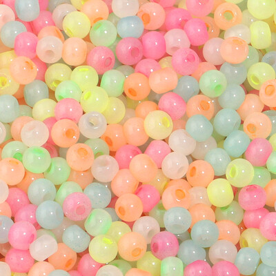 500 db/tétel 4 mm-es kerek macskaszem üvegmag gyöngyök színes távtartó laza gyöngyök barkácsoláshoz kézművességhez díszkészítéshez szükséges kiegészítők
