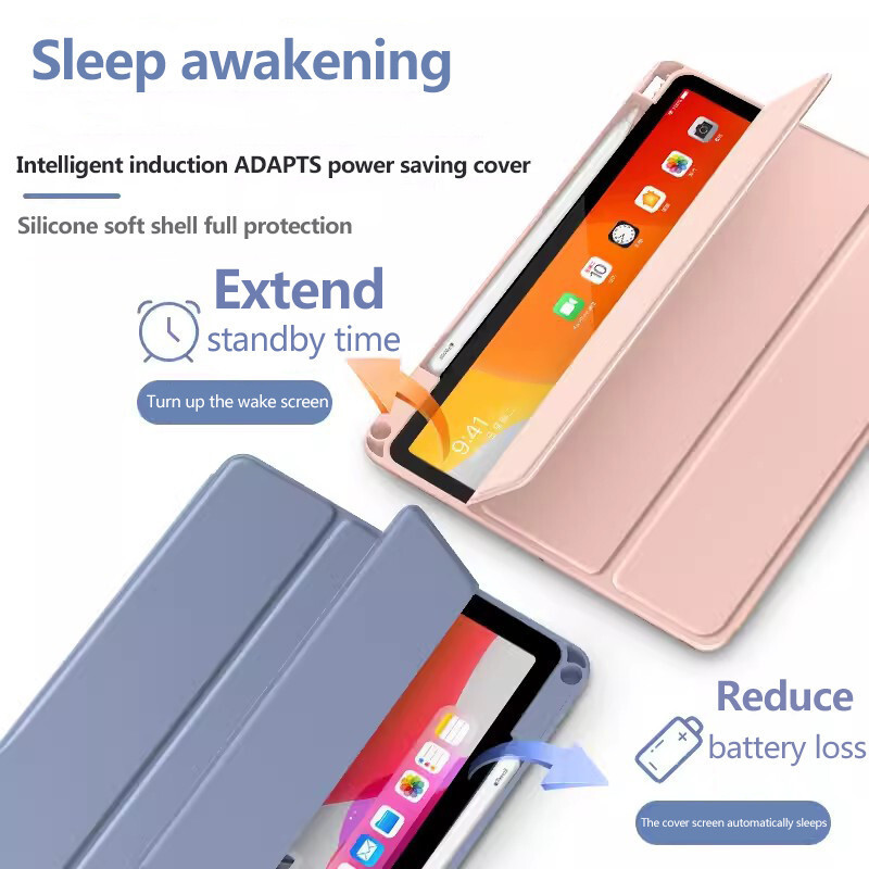 Bőr tok Huawei MatePad T10S T10 SE 10.1 SE 10.4 Honor Pad X8 X8Lite szilikon puha TPU védőburkolat tollnyílással