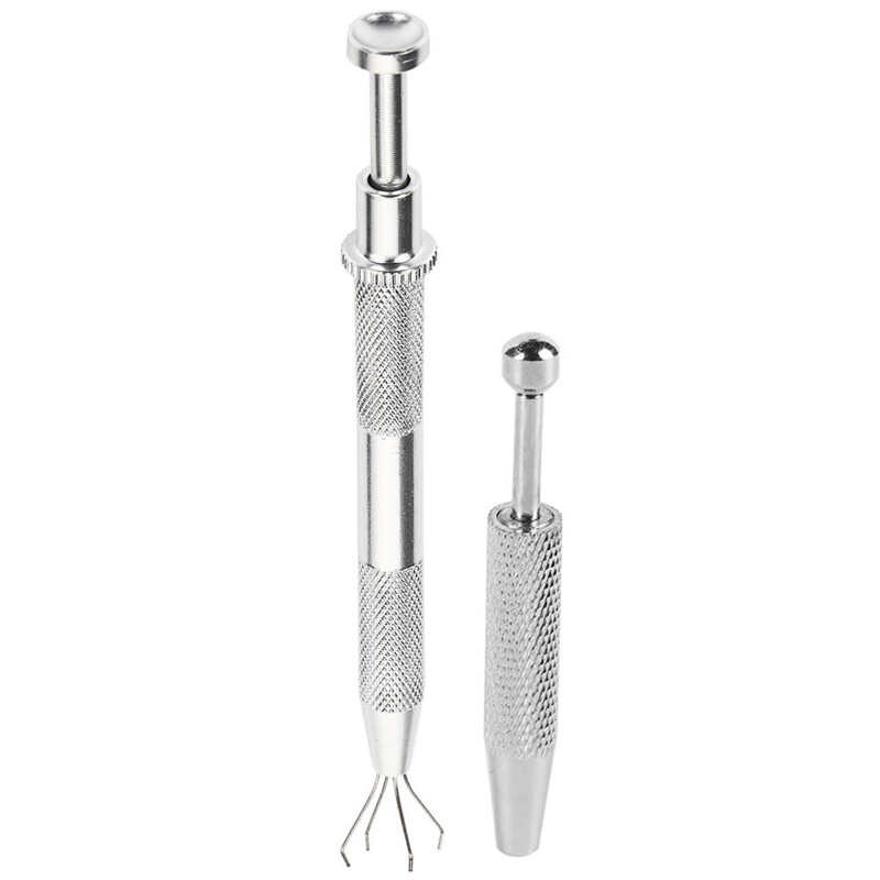 4 Claws ékszer gyöngy tartó felszedő szerszám gyémánt drágakövek fogas tartó csipesz fogó markoló rozsdamentes acél test piercing eszközök