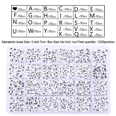 960-1200db akril 26 betűs gyöngy szív alakú négyzet gyöngy lapos gyöngy kézzel készített barkács karkötő nyaklánc ékszer ékszer ékszer anyag